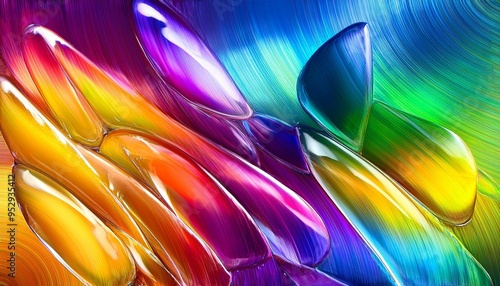 digital art graphic design beautiful iridescent glassy gradient texture colorful rainbow wallpaper background