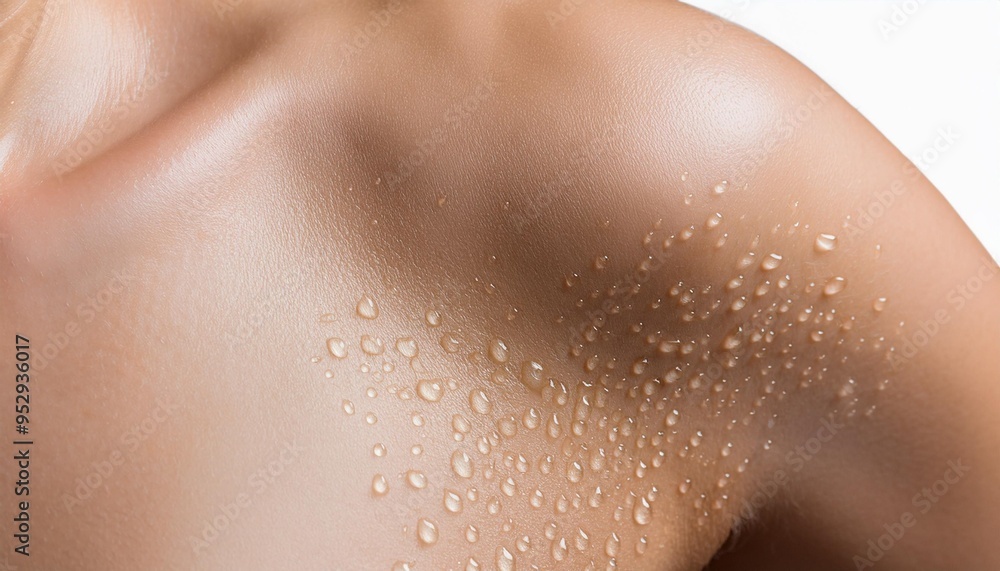 Fototapeta premium sweat on the skin texture background