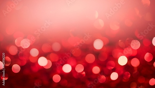 abstract background red bokeh circles beautiful background with confetti particles