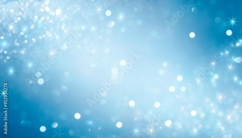 llight blue gradient sparkling background illustration