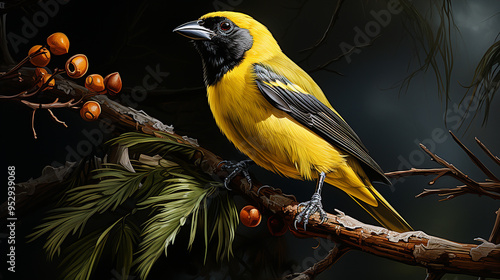 Orange-bellied Euphonia bird photo