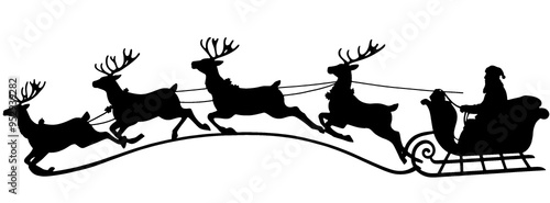 Santa Claus sits in the Chr...