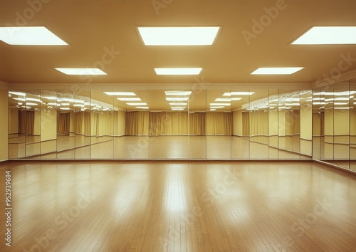 Spacious Dance Studio with Large Mirrors and Natural Light