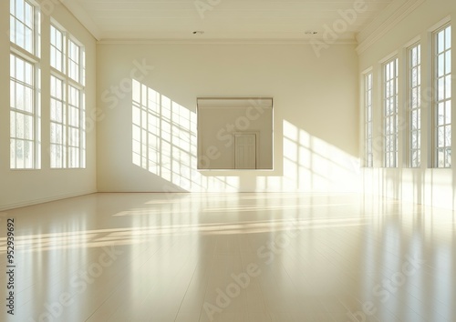Spacious Dance Studio with Large Mirrors and Natural Light