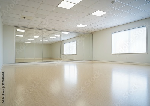 Spacious Dance Studio with Large Mirrors and Natural Light