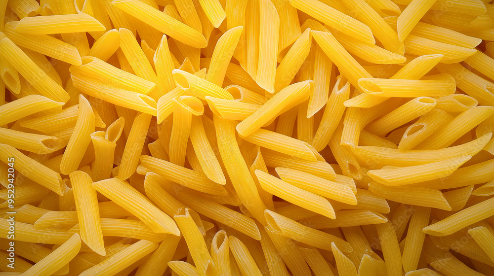 Raw Italian pasta, uncooked macaroni and spaghetti, traditional Mediterranean food ingredient, top view of dry yellow assorted noodles background, cooking delicious and healthy meal Raw Italian pasta, uncooked macaroni and spaghetti, traditional Mediterranean food ingredient, top view of dry yellow assorted noodles background, cooking delicious and healthy meal