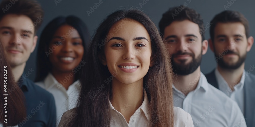 Business Team in Professional Portrait Business Team in Professional Portrait