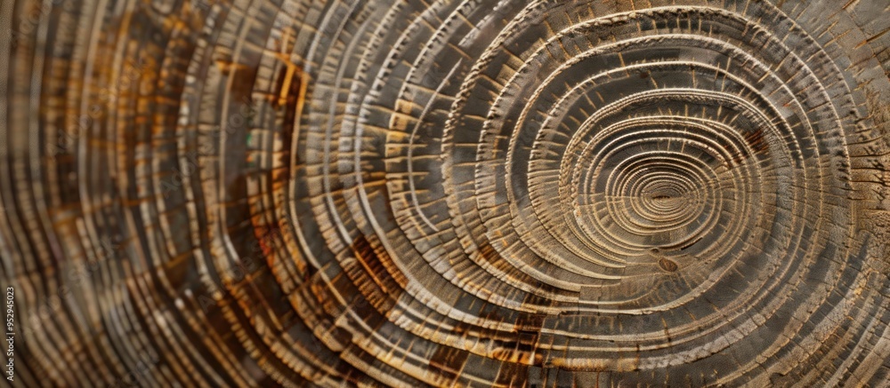 Fototapeta premium Abstract Spiral of Tree Rings