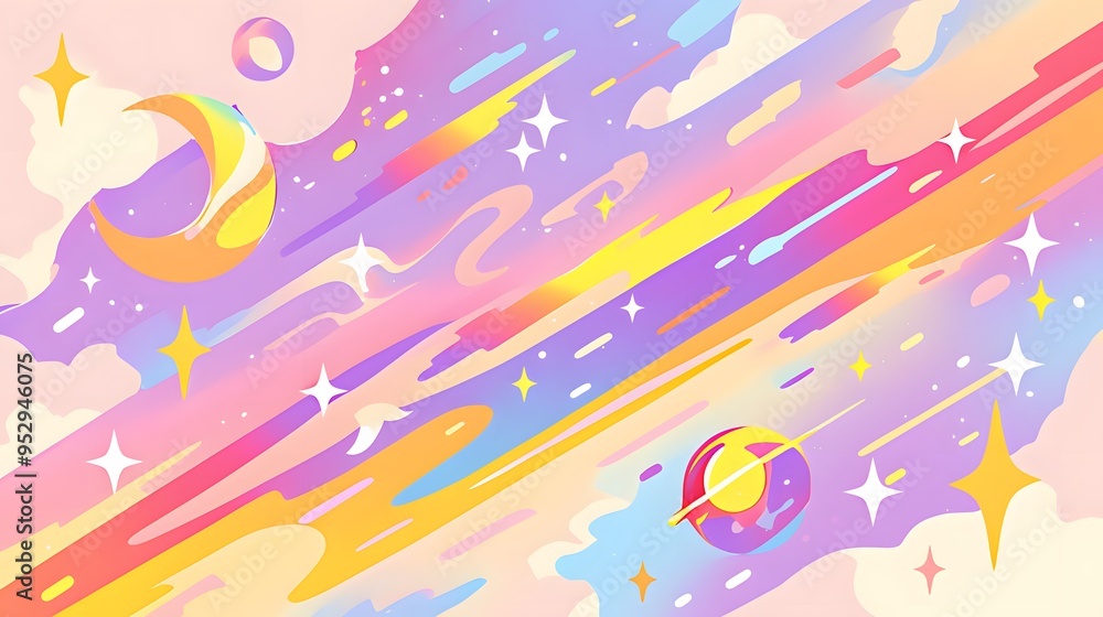 Pastel Galaxy Dream Background. Pastel Galaxy Dream Background.