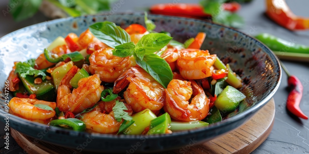 Spicy Stir Fried Chayote with Shrimp Authentic Indonesian Cuisine Spicy Stir Fried Chayote with Shrimp Authentic Indonesian Cuisine