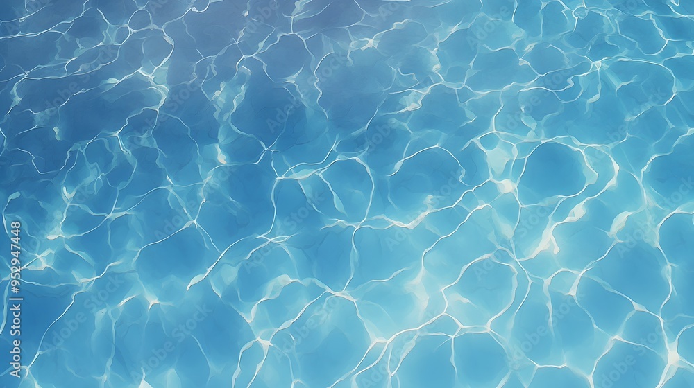 Obraz premium Blue Water Ripples Background.