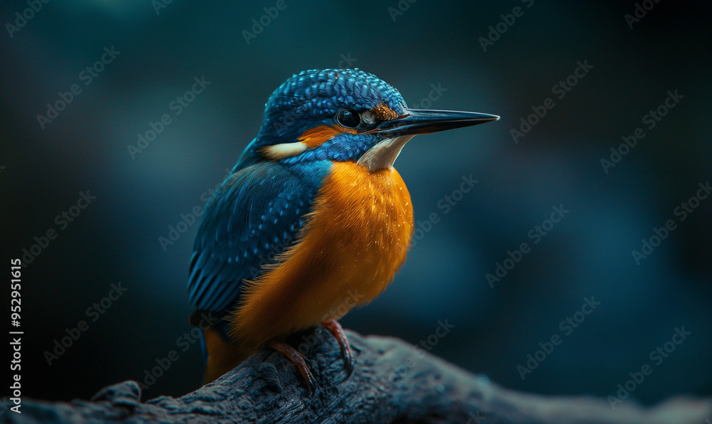 vibrant kingfisher close-up perched on branch, showcasing colorful feathers and detailed natural habitat
vibrant kingfisher close-up perched on branch, showcasing colorful feathers and detailed natural habitat
