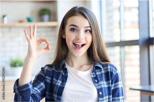 surprised happy women