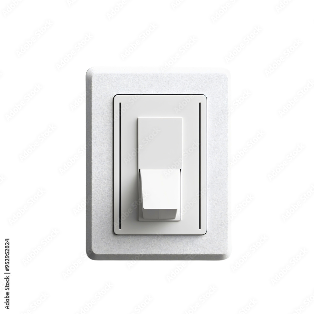 Control your energy supply with a modern light switch isolated, designed to push easily and manage electricity power flow in your home, ensuring a seamless connection to every socket Control your energy supply with a modern light switch isolated, designed to push easily and manage electricity power flow in your home, ensuring a seamless connection to every socket