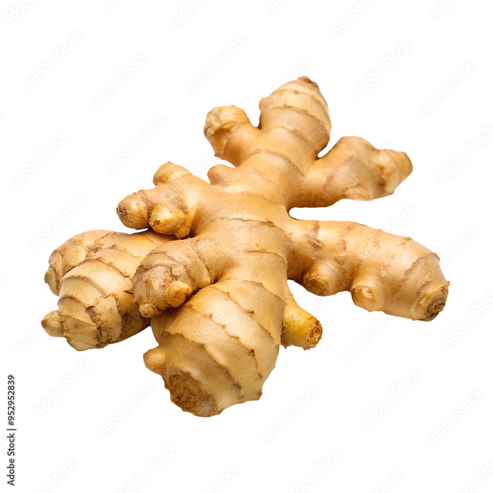 Ginger on an isolated background, easy to use in any design Ginger on an isolated background, easy to use in any design