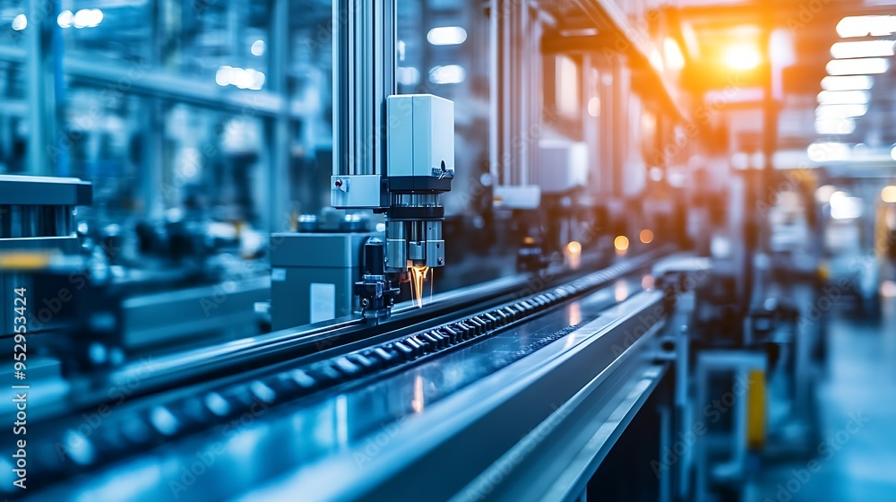 Automated Manufacturing Process in a Modern Factory Automated Manufacturing Process in a Modern Factory