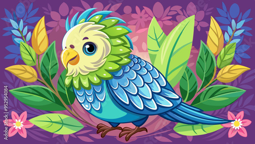 a cute budgie