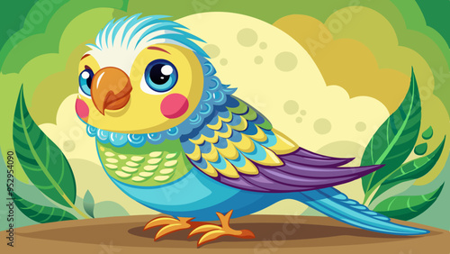a cute budgie