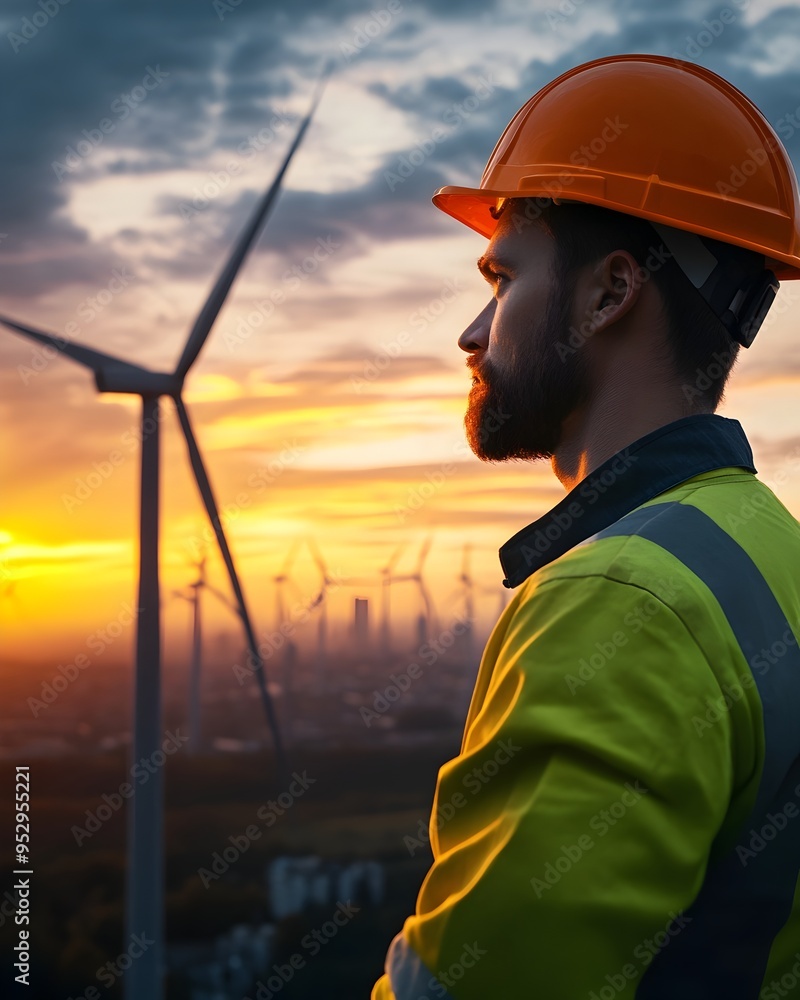 Skilled Wind Turbine Maintenance Technician Servicing Cutting Edge Renewable Energy Infrastructure Skilled Wind Turbine Maintenance Technician Servicing Cutting Edge Renewable Energy Infrastructure