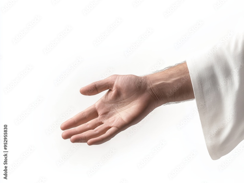 A graceful hand reaching out, symbolizing invitation, connection, and warmth in a minimalist setting. A graceful hand reaching out, symbolizing invitation, connection, and warmth in a minimalist setting.