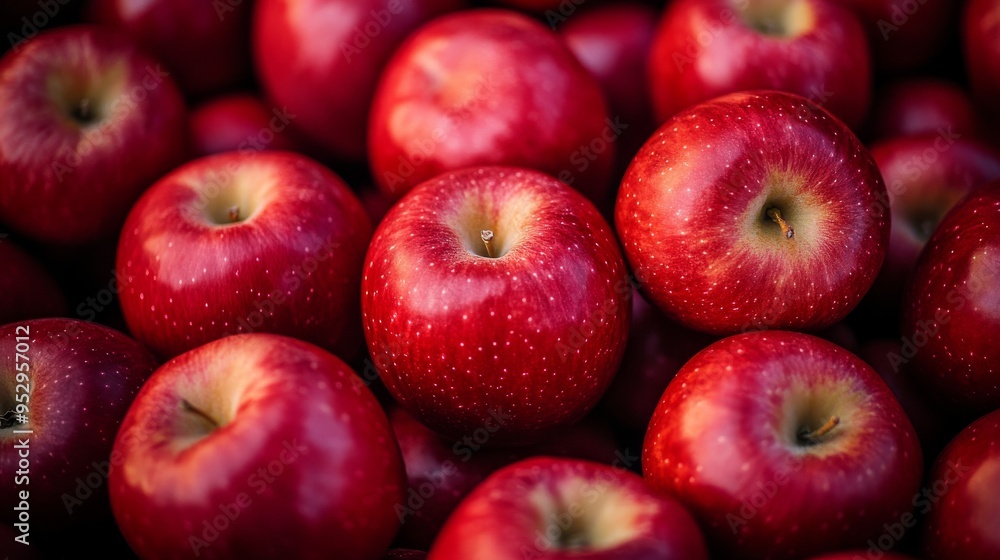 Close Up of Red Apples Texture Fresh Fruit Background Close Up of Red Apples Texture Fresh Fruit Background