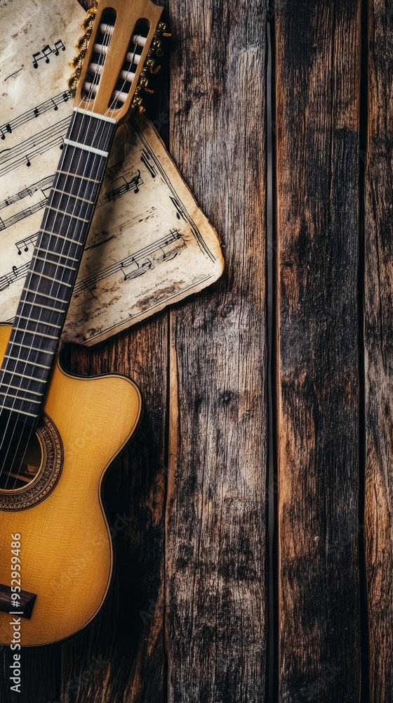 Fototapeta premium international music day background concept with copy space