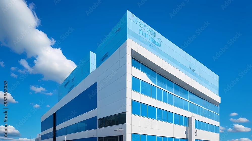 modern office building with sky modern office building with sky