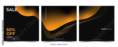 SOCIAL MEDIA POST 34 WITH MINIMALIST DARK THEME BACKGROUND VERSATILE FOR ALL PLATFORMS 