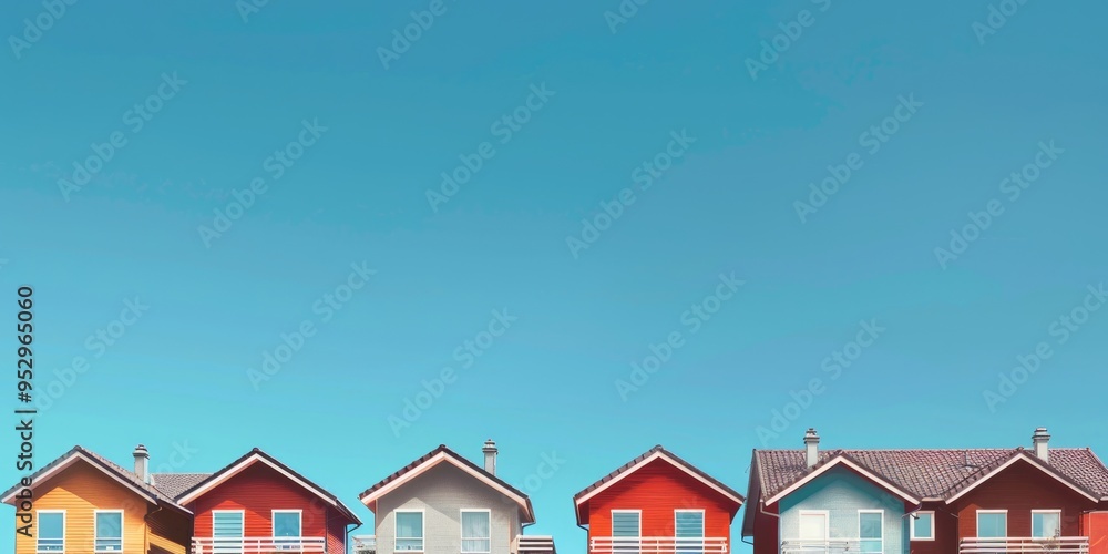 Townhouses in residential areas reflecting rising property values and escalating housing costs in a potentially declining market. Townhouses in residential areas reflecting rising property values and escalating housing costs in a potentially declining market.