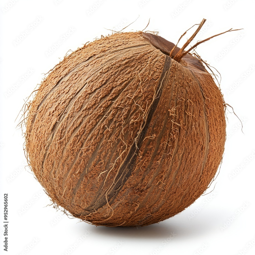 close up of coconut isolated on white background close up of coconut isolated on white background