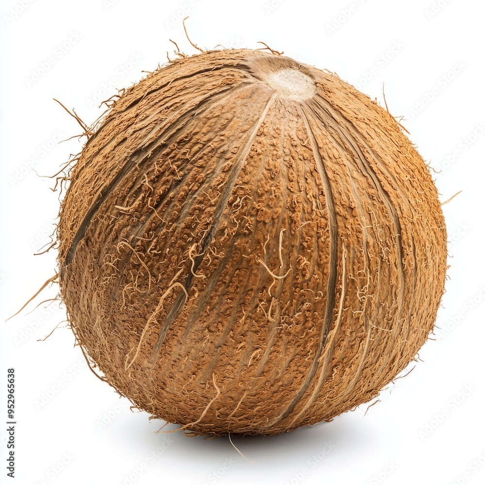close up of coconut isolated on white background close up of coconut isolated on white background