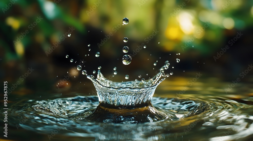 Perfect water droplets Perfect water droplets