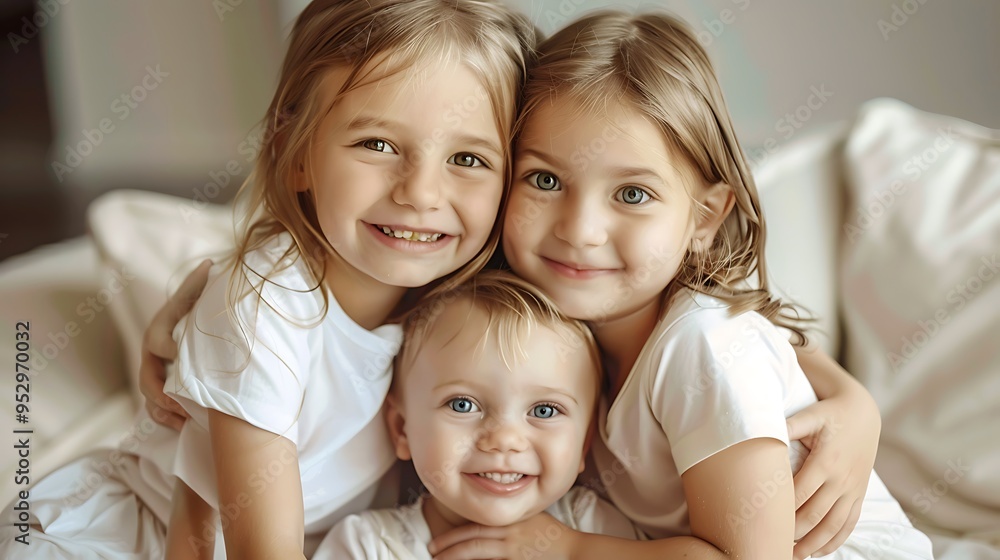 Three Sisters Sharing a Moment of Love and Joy Three Sisters Sharing a Moment of Love and Joy
