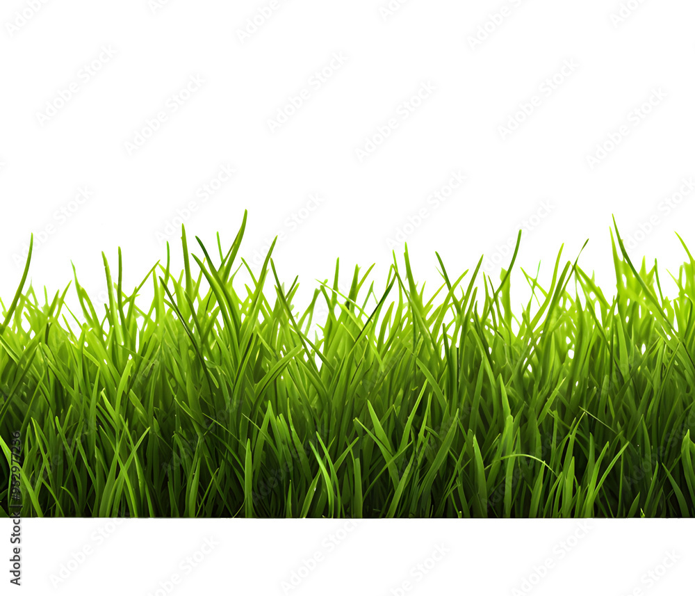 Green grass frame isolated on transparent background Green grass frame isolated on transparent background