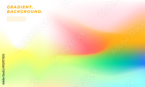 Vibrant and colorful gradient mesh background. Blurred smooth gradation. Multicolored modern backdrop.