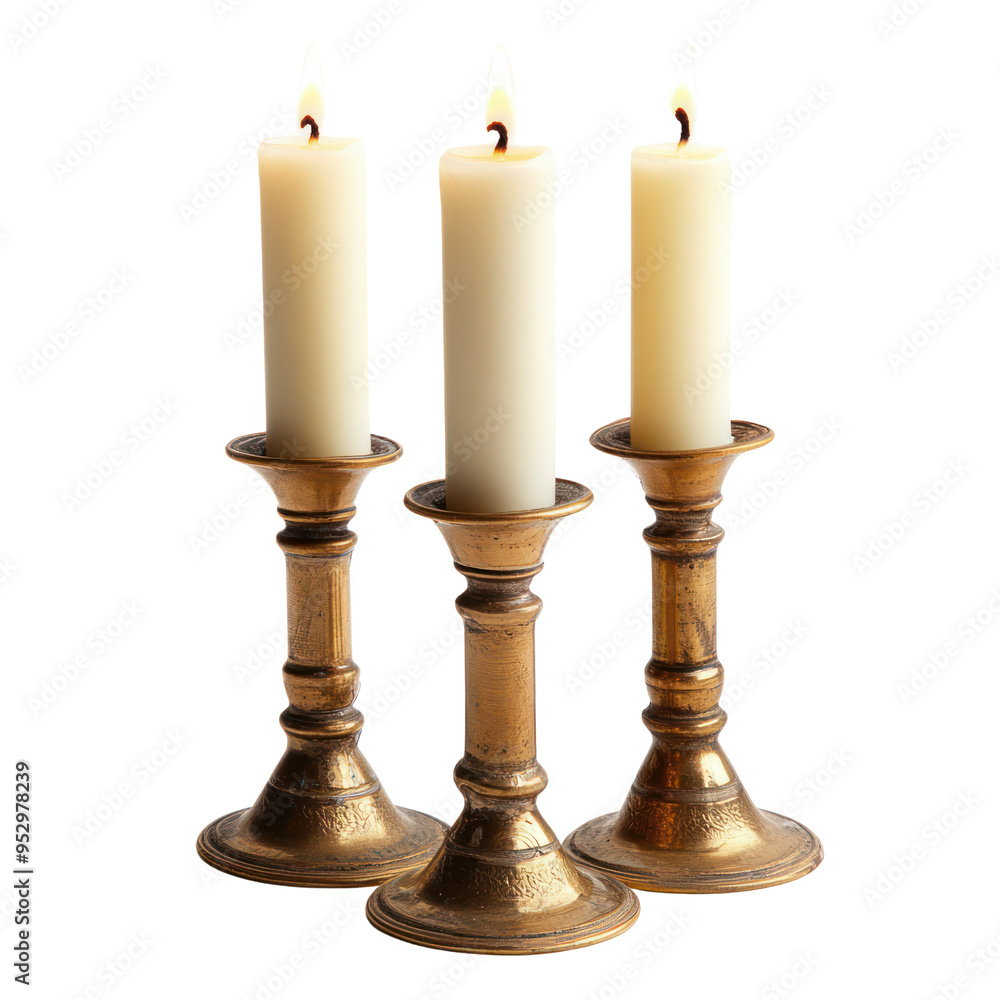 Candle holders object isolated on transparent png. Candle holders object isolated on transparent png.