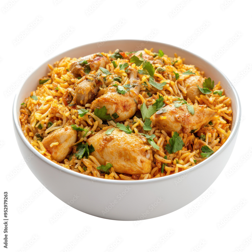 Chicken Biryani object isolated on transparent png. Chicken Biryani object isolated on transparent png.