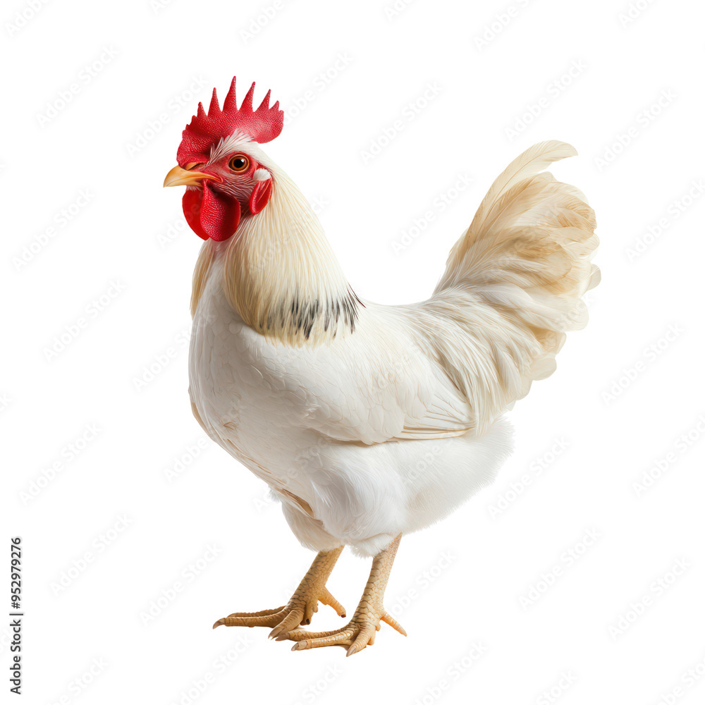 Fototapeta premium Chicken object isolated on transparent png.