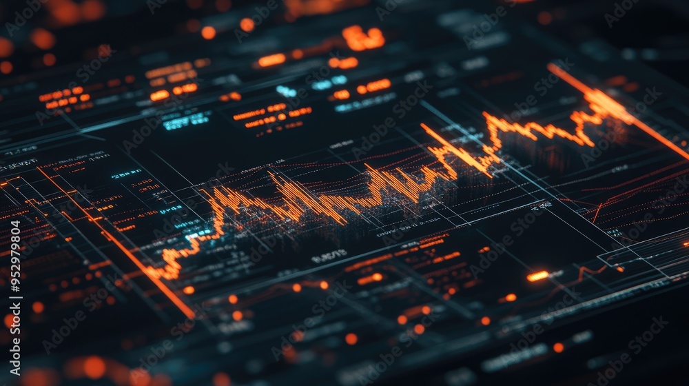 Stock Market and Forex Trading Graph Background with Financial Data Stock Market and Forex Trading Graph Background with Financial Data
