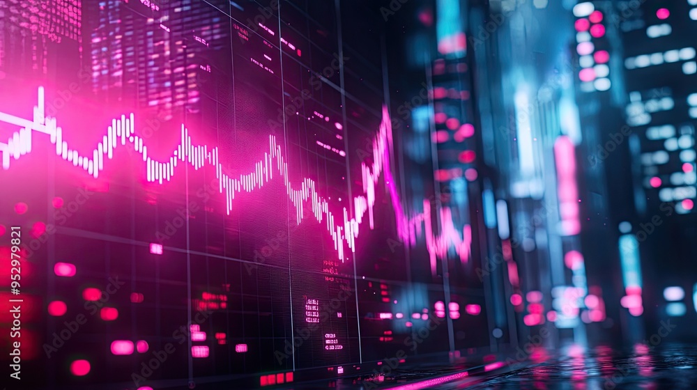 Stock Market and Forex Trading Graph Background with Financial Data Stock Market and Forex Trading Graph Background with Financial Data