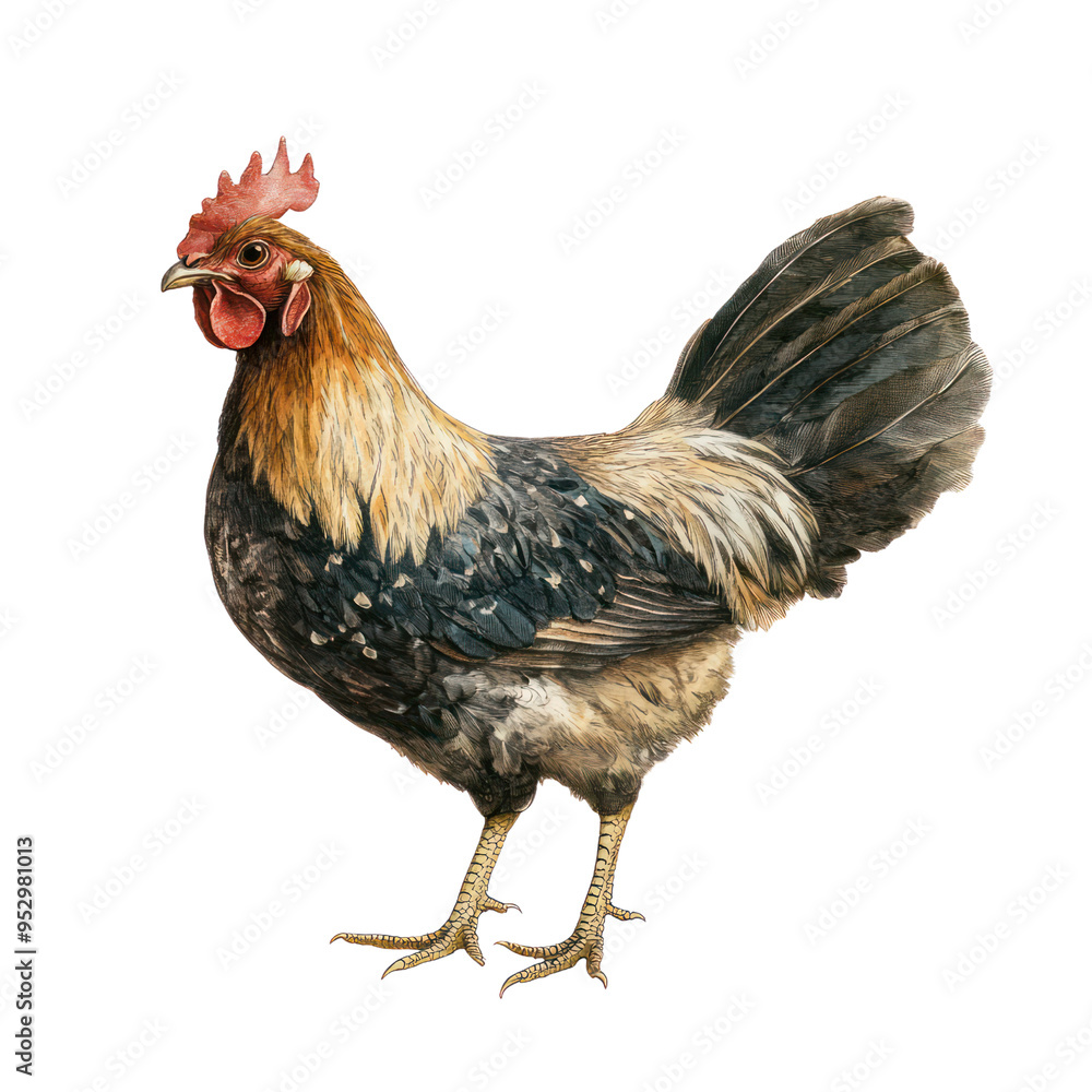 Fototapeta premium Cornish Game Hen object isolated on transparent png.