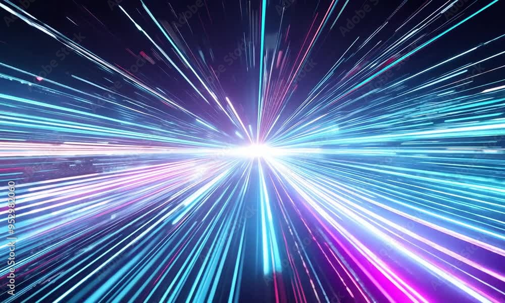 Neon Speed Light Trails Effect Neon Speed Light Trails Effect
