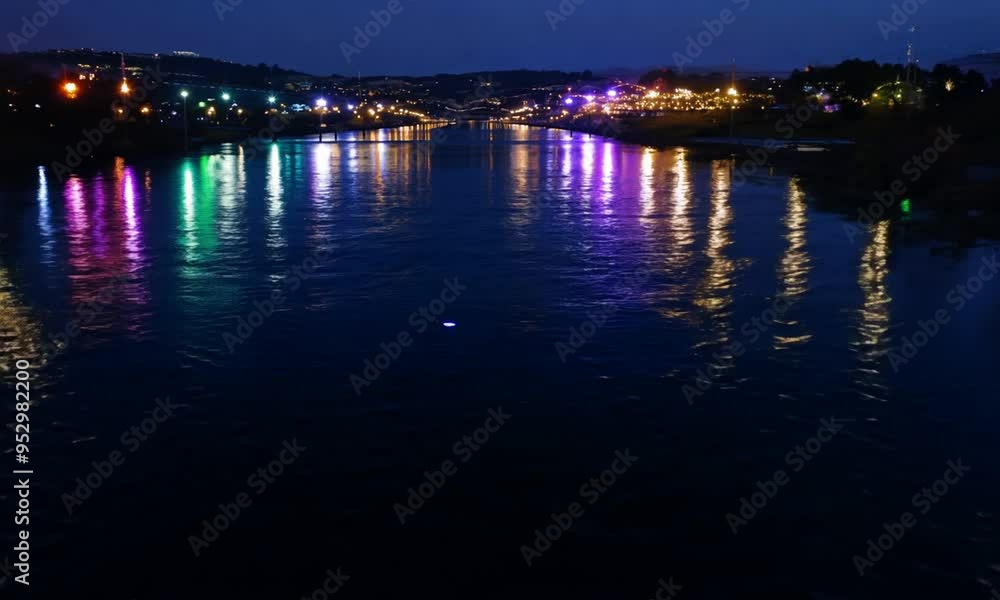 Colorful Light Reflections on Water Colorful Light Reflections on Water