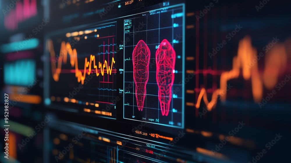 Healthcare data analysis, medical charts and metrics, 3D illustration Healthcare data analysis, medical charts and metrics, 3D illustration