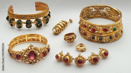 Images of gold jewelry in ancient times made your appearance more elegant