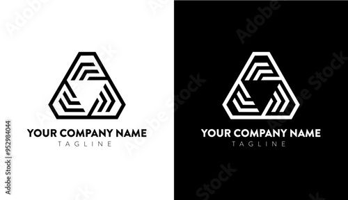 Abstract triangle logo design free, Triangle Logo Vector Art 