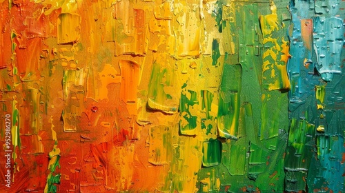 Abstract Expressionist Palette Knife Art