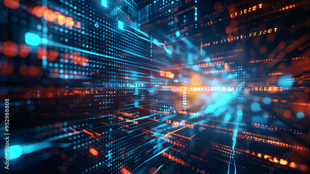 Abstract Digital Background for Technological Processes, Neural Networks, AI, and Science Abstract Digital Background for Technological Processes, Neural Networks, AI, and Science