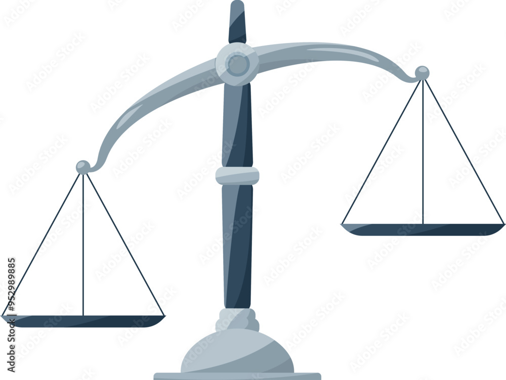Φωτογραφία Imbalance cartoon icon. Scale measurement. Liberty or justice