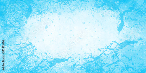Modern light and bright watercolor grungy texture of cyan pattern floor with imitation of design background, luxury cyan grungy watercolor perfect concept color hand painted abstract background.